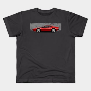 My drawing of the red Maranello Italian classic sports car Kids T-Shirt